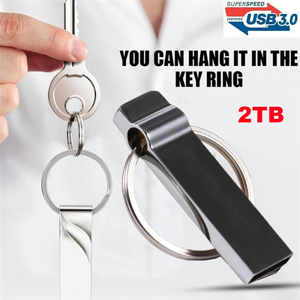 Компьютер USB 3 0 2 ТБ 32 Гб металлический брелок внешнее хранилище U диск карта
