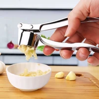 metal multifunction garlic press handheld vegetables ginger crusher masher squeezer mincer cooking tools kitchen utensils
