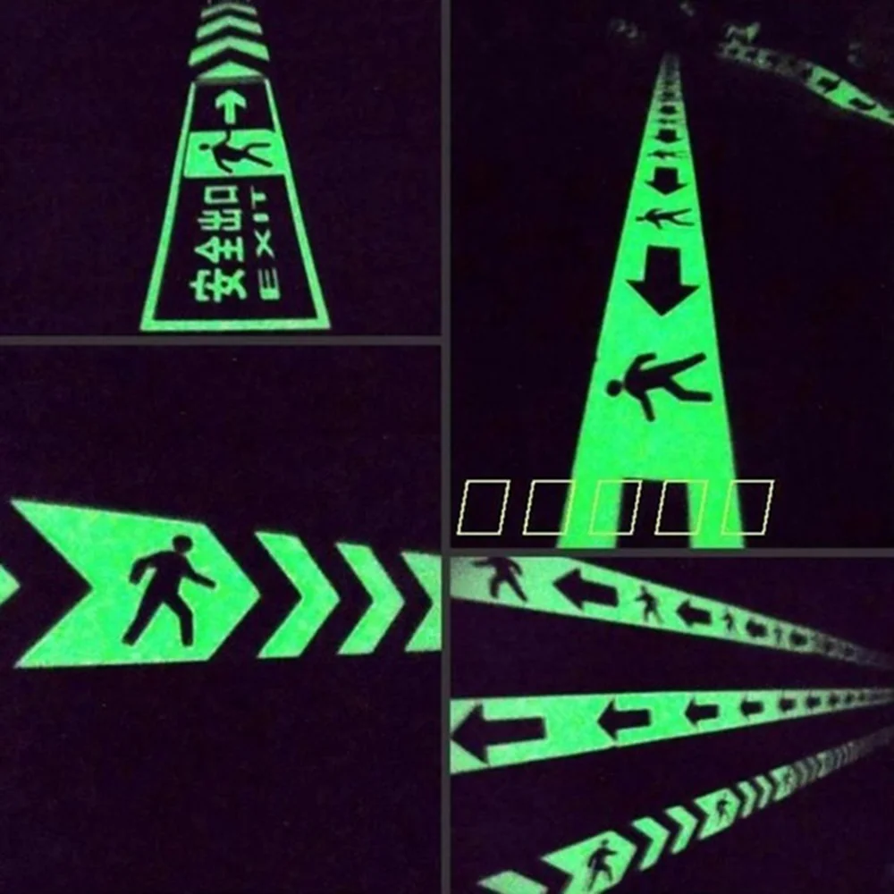 Светящаяся лента Фотолюминесцентная сценическая светящаяся самоклеящаяся