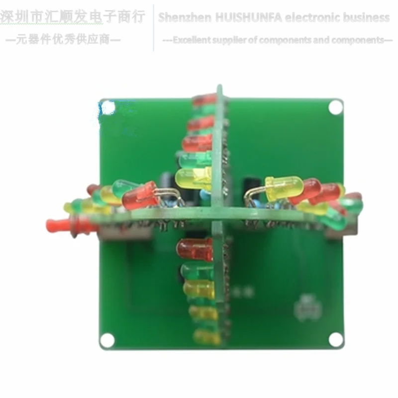 

Three-dimensional color Christmas tree LED flash tree electronic DIY production of parts kit
