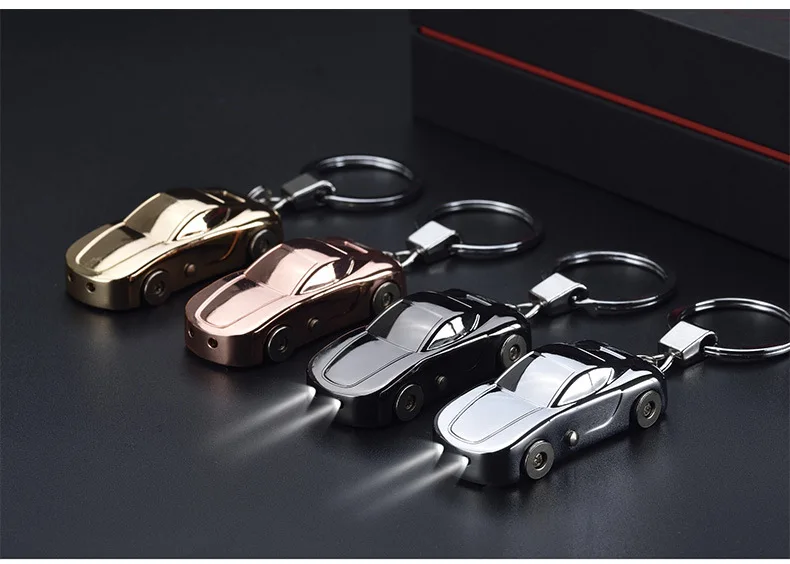 Автомобильный перезаряжаемый прикуриватель с цепочкой для ключей двойными