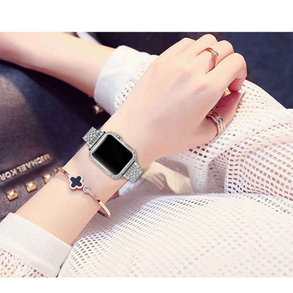 Тонкий чехол для часов для apple watch, чехол с бриллиантом с защитой экрана для iwatch 4 Amazon Ebay, горячая Распродажа для женщин