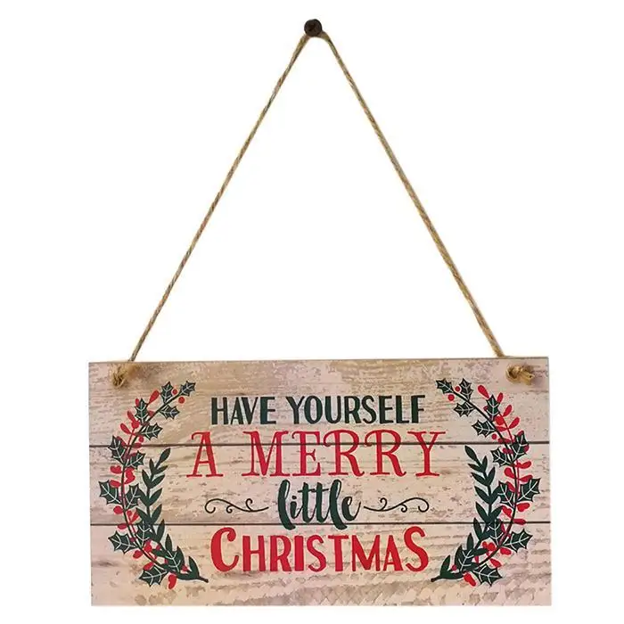 Hanging Wooden Tagging Christmas Pendant As Picture Tree Decorations | Дом и сад