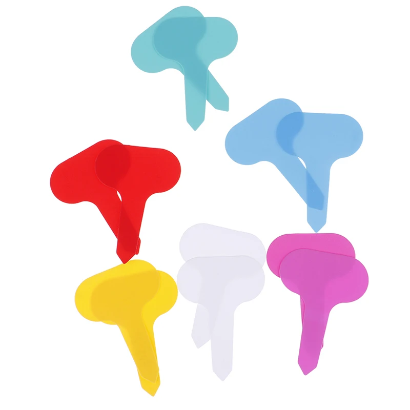 

100pcs Garden Labels plant classification sorting sign tag ticket plastic writing plate board Plug in card colorful