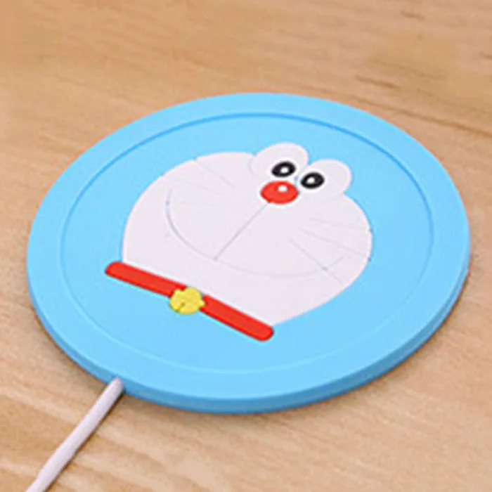 Style4 USB теплее гаджет мультфильм Силиконовые тонкие чашки-Pad кофе чай напиток usb нагревательный лоток кружка Pad хороший подарок - Цвет: Style4