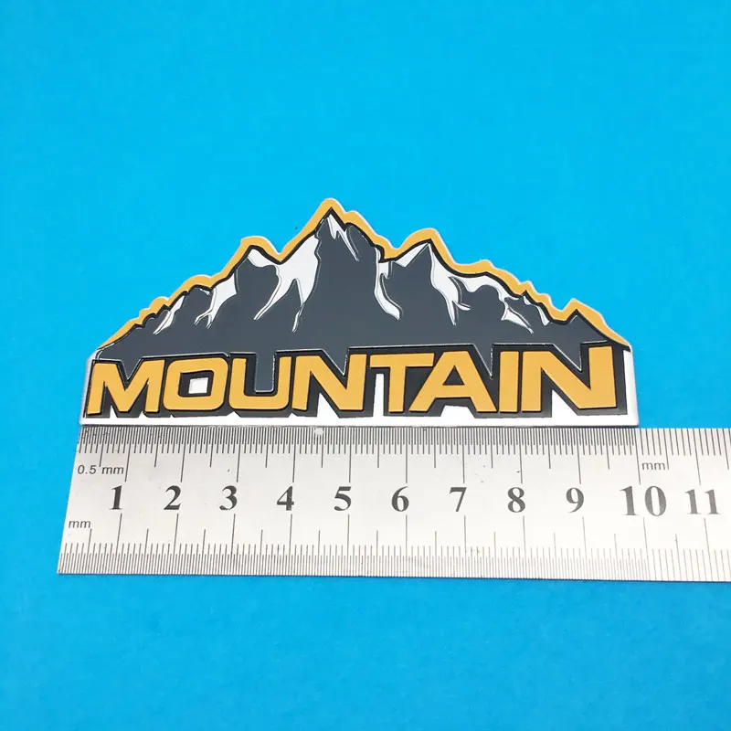Новая алюминиевая горная наклейка на кузов автомобиля задний багажник эмблема