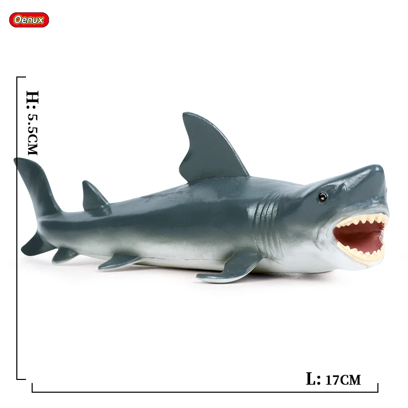 without box Oenux достаринный морской Океанский Megalodon Lamnidae фигурки дикарь большая акула SeaLife животные модель ПВХ Коллекция детская игрушка - Цвет: without box