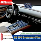 Для Mazda CX-30 2020 2021 центральная консоль двери автомобиля мембрана шестерни центральный экран навигации полный комплект внутренняя защитная пленка из ТПУ