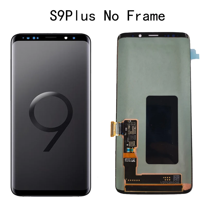 S9 Plus l No Frame AMOLED Замена для SAMSUNG Galaxy S9 S9+ ЖК сенсорный экран дигитайзер с рамкой G960 G965 дисплей - Цвет: S9 Plus l No Frame
