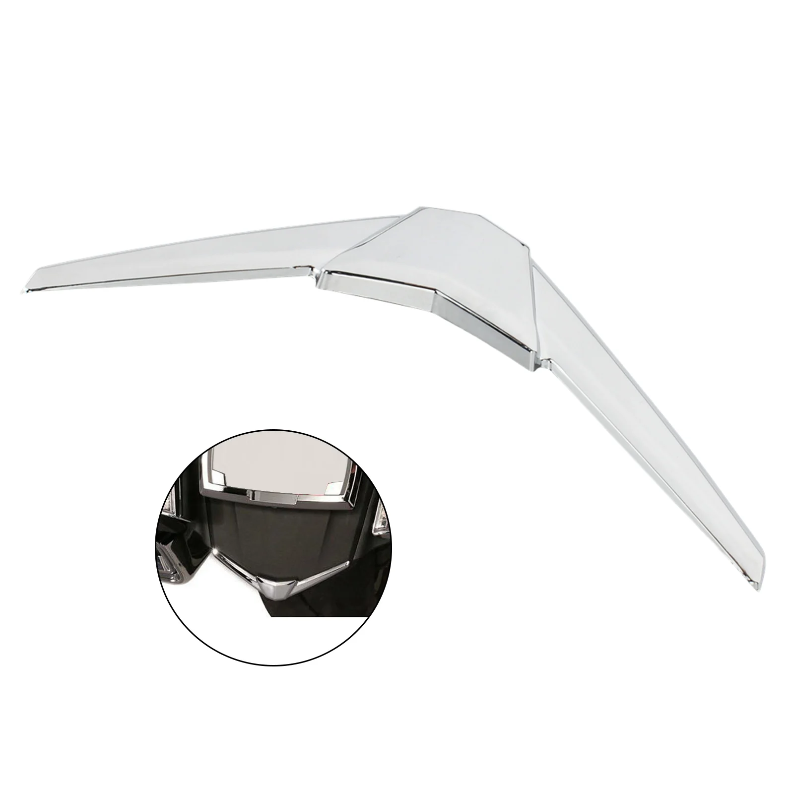 

Areyourshop Chrome Rear Fender Tip Trim Accent Case for Honda Goldwing GL1800 1800 2018 2019 2020 2021 Motorcycle Parts