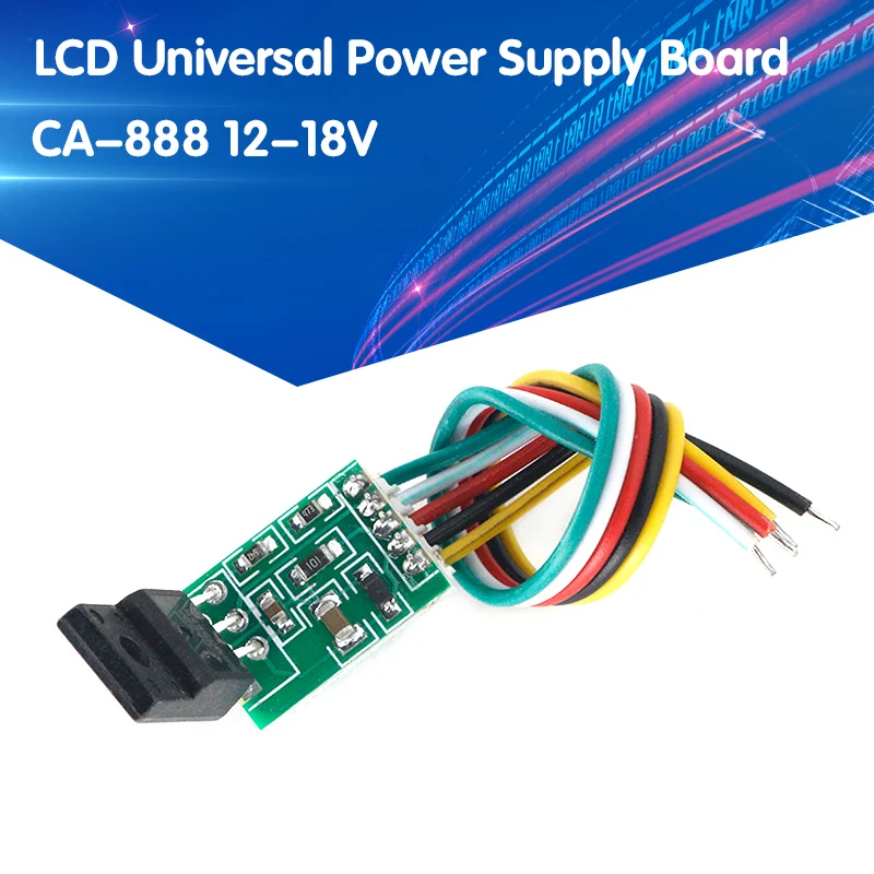 

CA-888 12-18V LCD Universal Power Supply Board Module Switch Tube 300V For LCD Display TV Maintenance