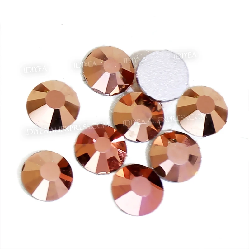 

Rose Gold SS3 SS4 SS5 SS6 SS10 SS20 SS30 to DIY Nail Art Rhinestones Glitter Crystals Jewelry Non HotFix stone Decor strass