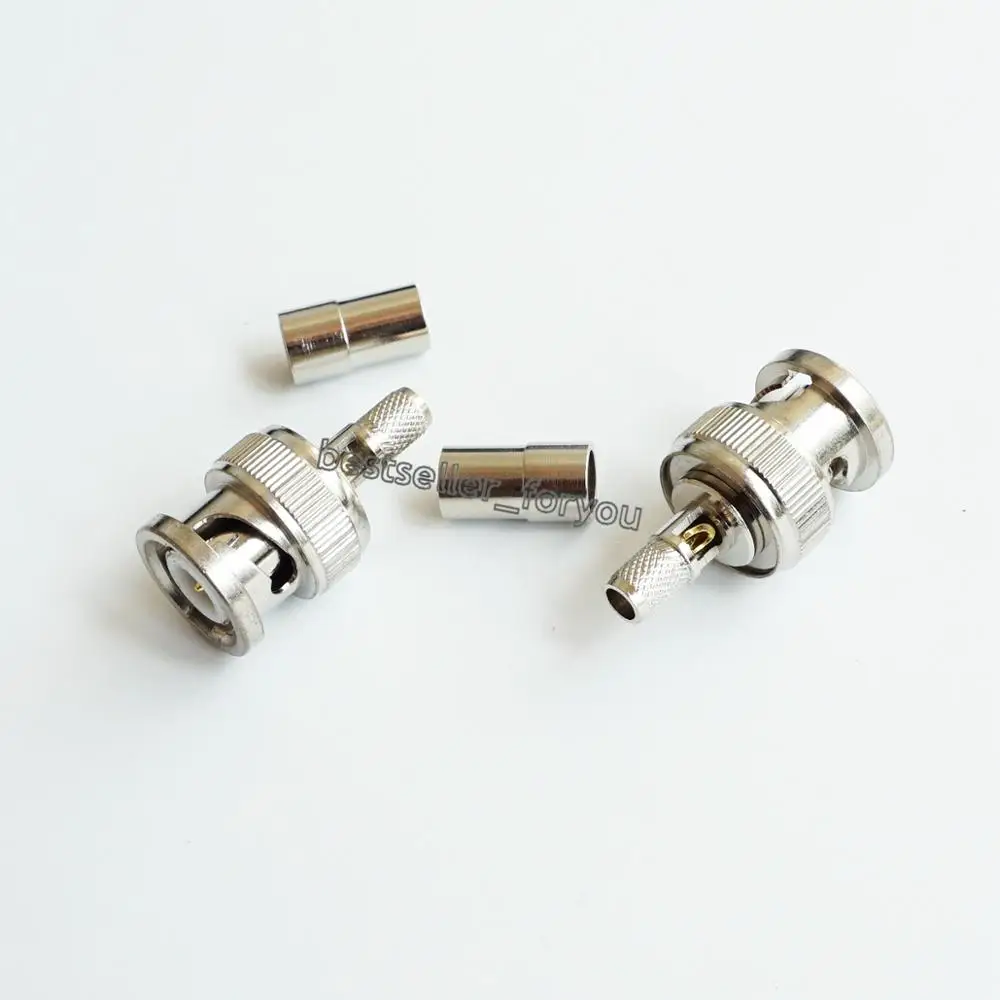BNC male Q9 plug window crimp For RG58 RG142 LMR195 RG400 cable RF Connector | Обустройство дома