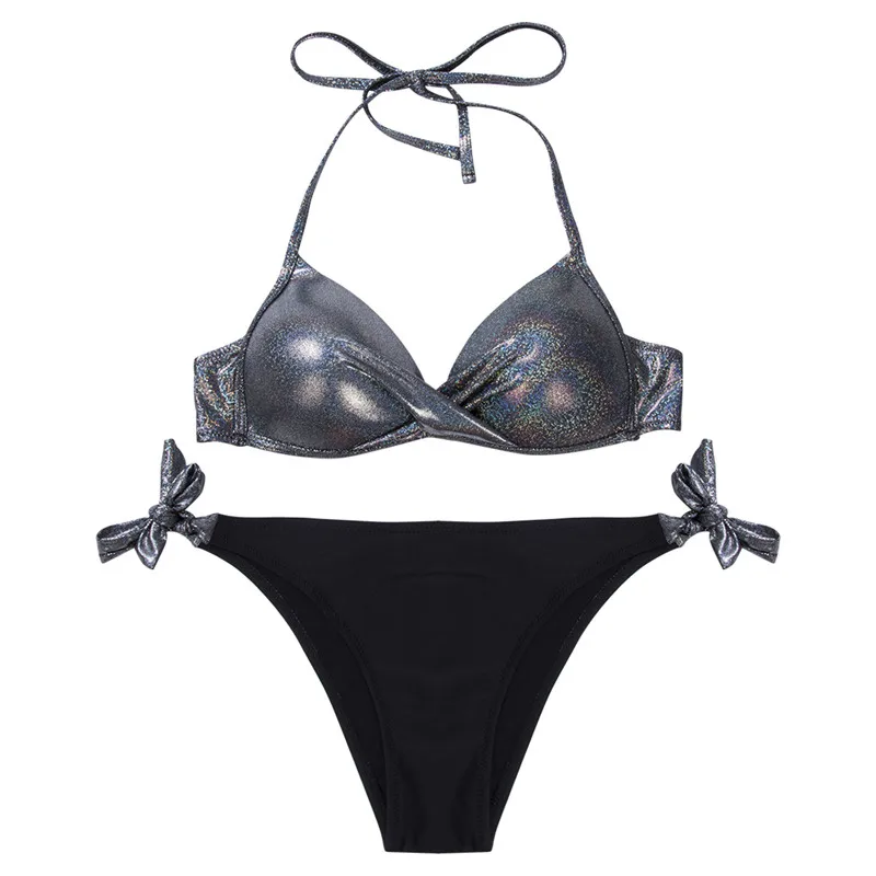 

Women Push Up Padded Bra High Waist Two Pieces Bikini Bathing suit Swimwear Suit Bandage Swimwear Swimsuits Bikini Biquini New