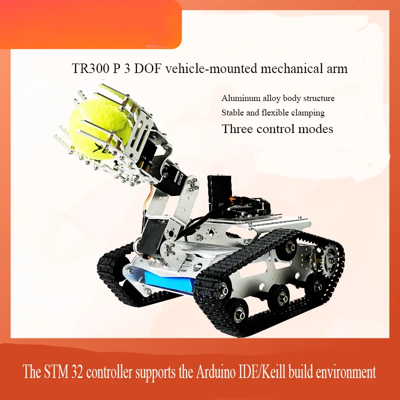 

Автомобильный управляющий манипулятор TR300P 3-DOF STM32 master PS2 ручка/Bluetooth управление через приложение