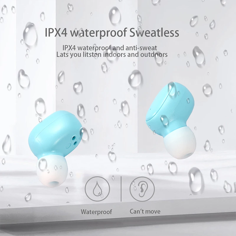 ROCKSTICK A6S PRO TWS IPX4 водонепроницаемый Macaron Беспроводные спортивные наушники мини
