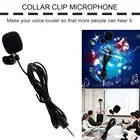 Портативный Мини 3,5 мм микрофоном Hands-Free проводной воротник клип лацкан петличный микрофон для лекции преподавания громкий Динамик