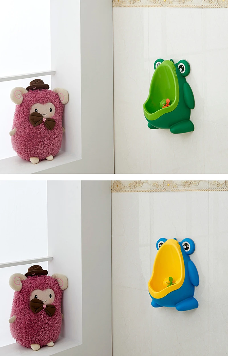 Детские горшок лягушка унитаз писуар Pee Trainer настенный туалет Penico Pinico дети для