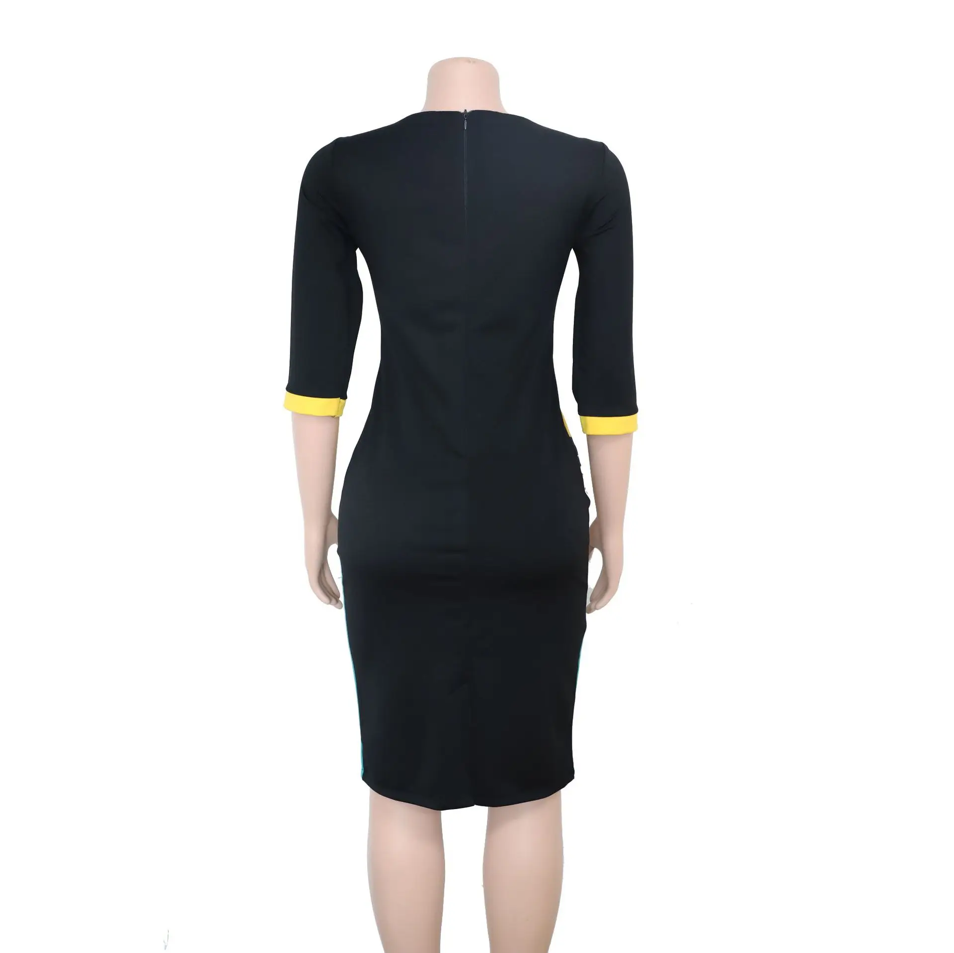 

Vetement Femme 2019 Sexy Fashion Style African Women Printing Plus Size Knee-length Dress L-4XL African Dresses for Women
