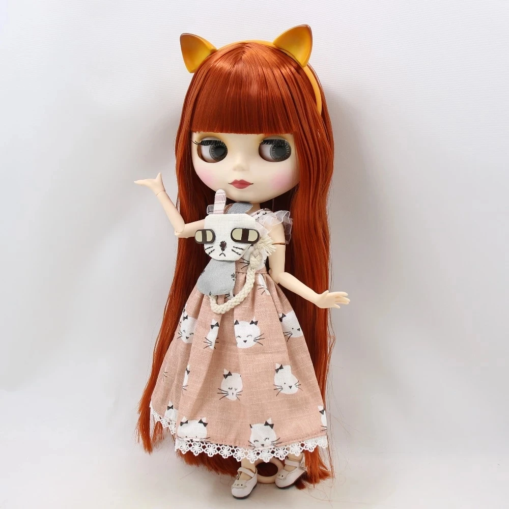 Кукла ледяной DBS Blyth одежда licca joint body bjd милое платье с котом и шпилькой
