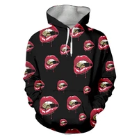mouth bullet sexy lure new fashion menwomen funny autumn sweatshirt 3dprint casual hoodies long sleeve pullover custom 4xl