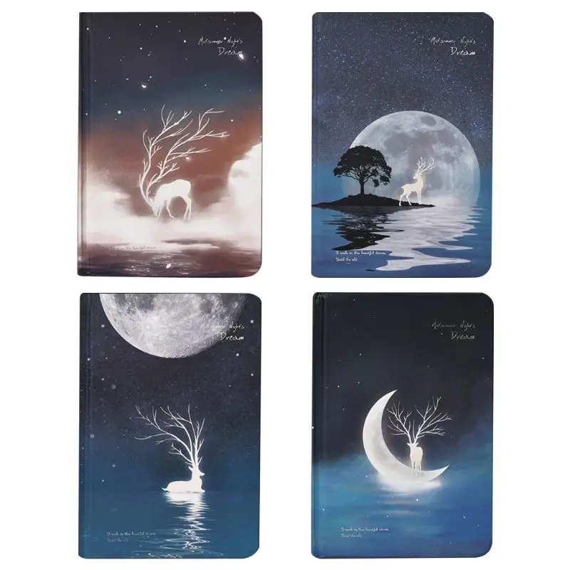 

Cute Luminous Notebook Diary Paper Drawing Sketchbook Noctilucent Office Supply WXTA