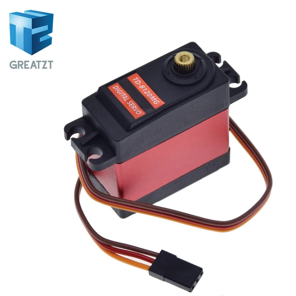 GREATZT TD 8120MG Водонепроницаемый металлический Шестерни цифровой сервопривод с