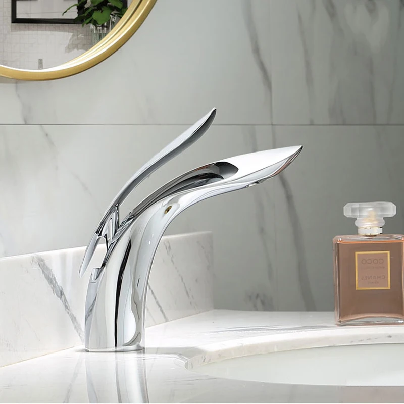 Смеситель для раковины смеситель в ванную комнату Черный Масляный латунный с