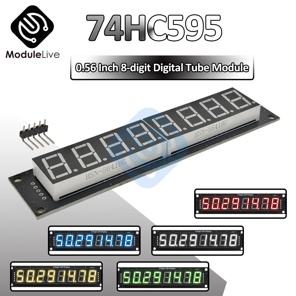 74HC595 контроллер 0 56 дюймов 8 значный цифровой модуль трубка