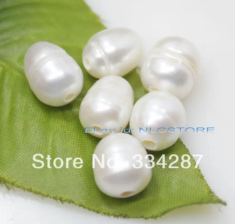 + Объемная партия 100 шт 2 мм отверстие натуральный белый пресноводный жемчуг