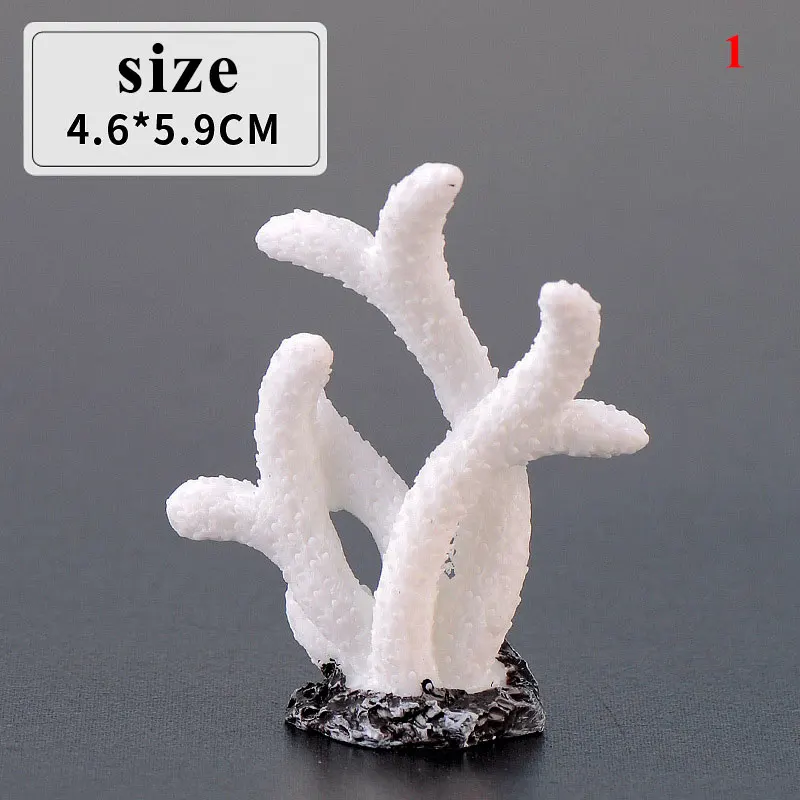 

Small Ornaments Resin Artificial Coral Fish Tank Decoration Aquarium Decor DIY Gifts Colorful Accessories Mini Home Supplies