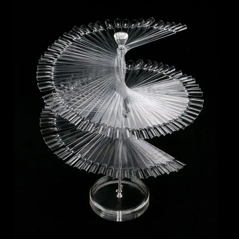 120 шт. накладные ногти искусство доска наконечник палки лак Дисплей вентилятор