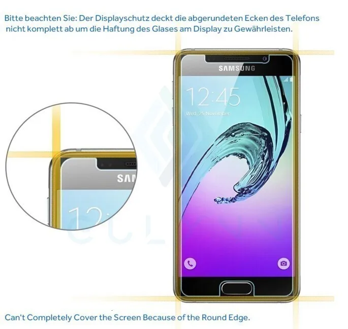 SM-A510F Защитное стекло для samsung A5 Закаленное стекло пленка для samsung Galaxy A5 защита экрана 9H твердость 2.5D
