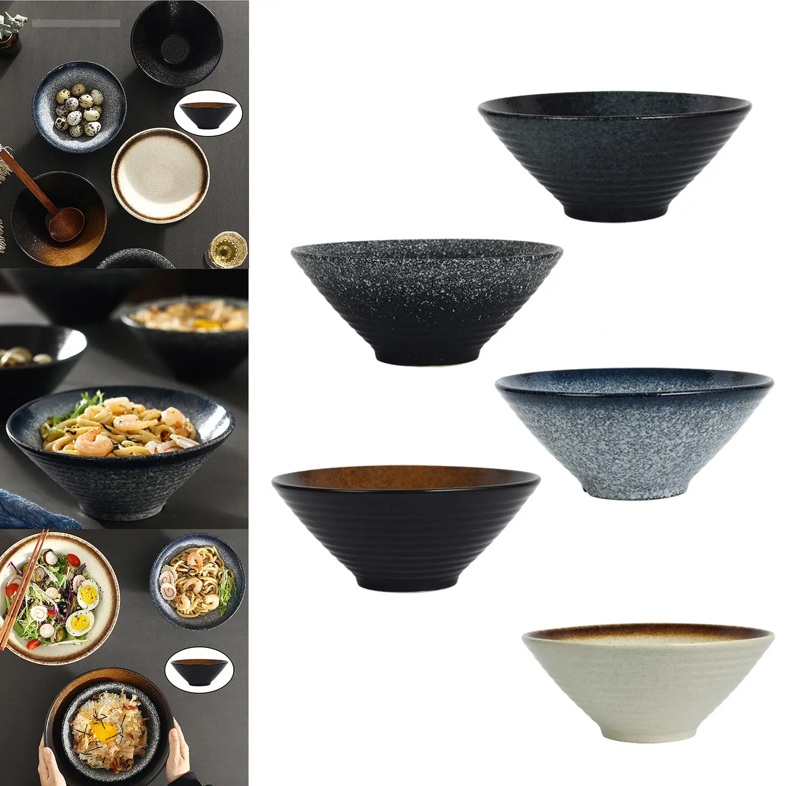 Набор керамических японских рамен суповая миска можно мыть в посудомоечной