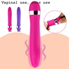 Большоймаленький фаллоимитатор, вибратор, Эротическая палочка для точки G, анальная палочка, вибрация, секс-игрушки для взрослых, Женский мастурбатор для лесбиянок