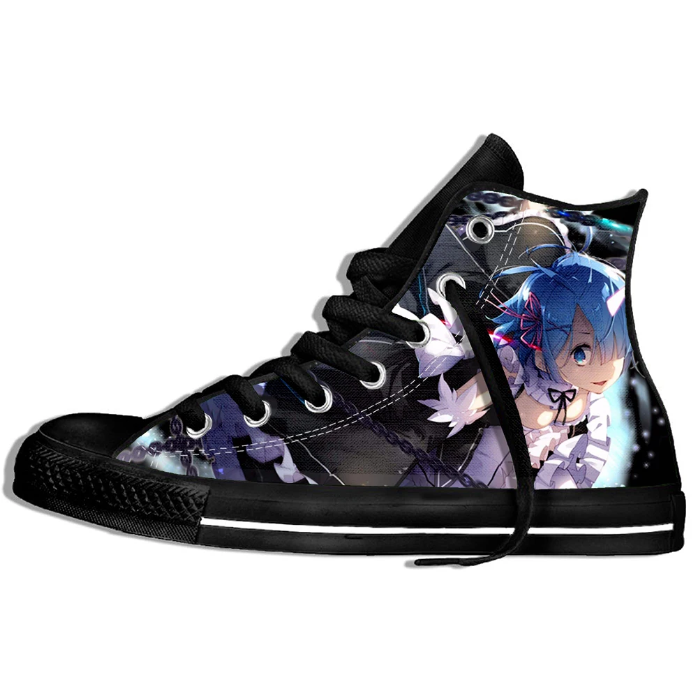 Custom Logo Image Printing Sneakers Anime Re ZERO Starting Life In Another World Men Harajuku Style Plimsolls Zapatos De Mujer | Обувь