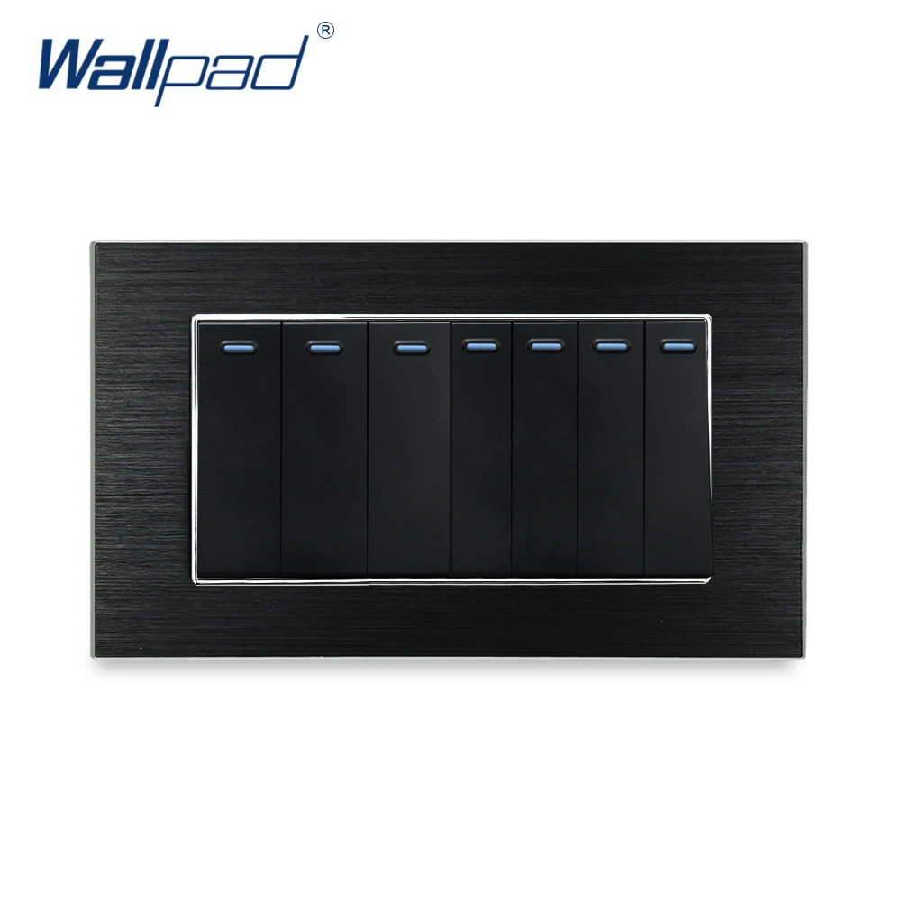 7-клавишный двухсторонний переключатель Wallpad роскошный настенный светильник ель