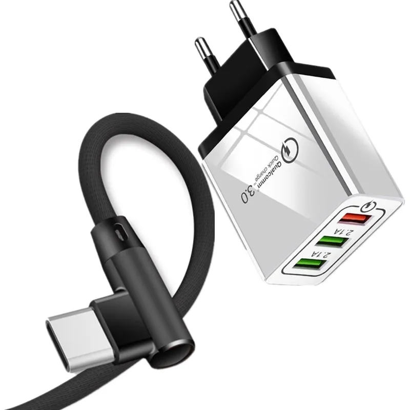 Универсальный USB кабель для быстрой зарядки 18 Вт 3 0 5 В А Samsung Galaxy Note 10 Pro S9 A80