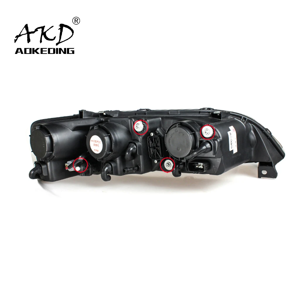 AKD автомобильный Стайлинг для Mazda 6 фары 2004-2012 светодиодные Mazda6 ДХО Hid Angel Eye