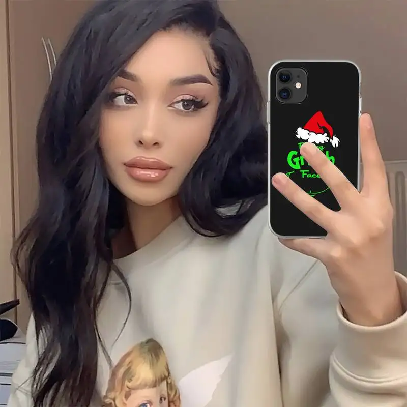 

Grinches Christmas Kawaii Fundas Coque Carcasa for IPhone 11 12 Pro Max Case XR XS 7 8 Plus SE 2020 Cover Accessories Cascos