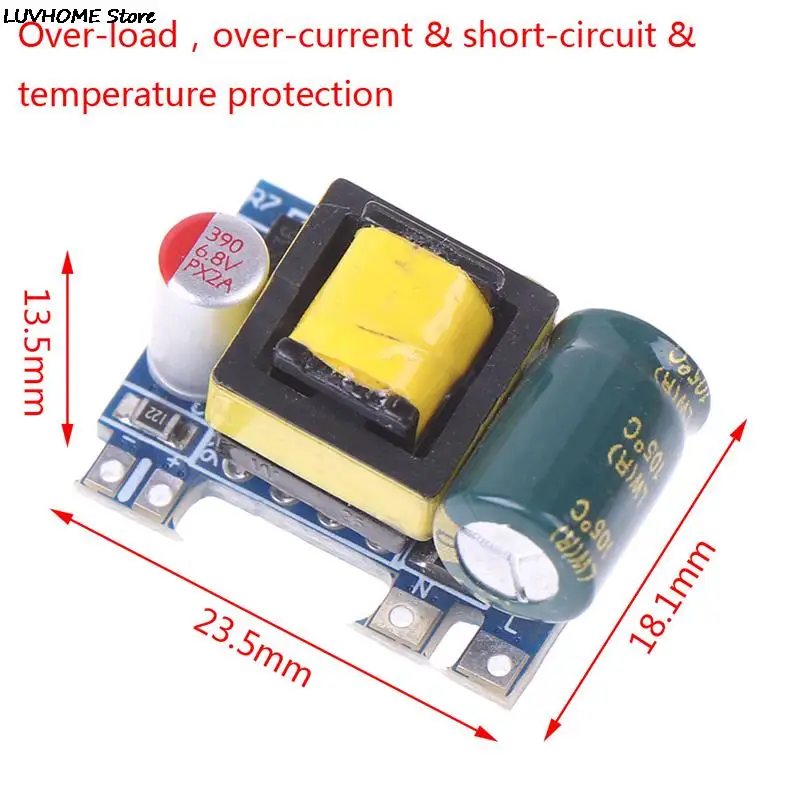 Mini AC-DC 110V 120V 220V 230V To 5V 12V преобразователь платы питания модуля