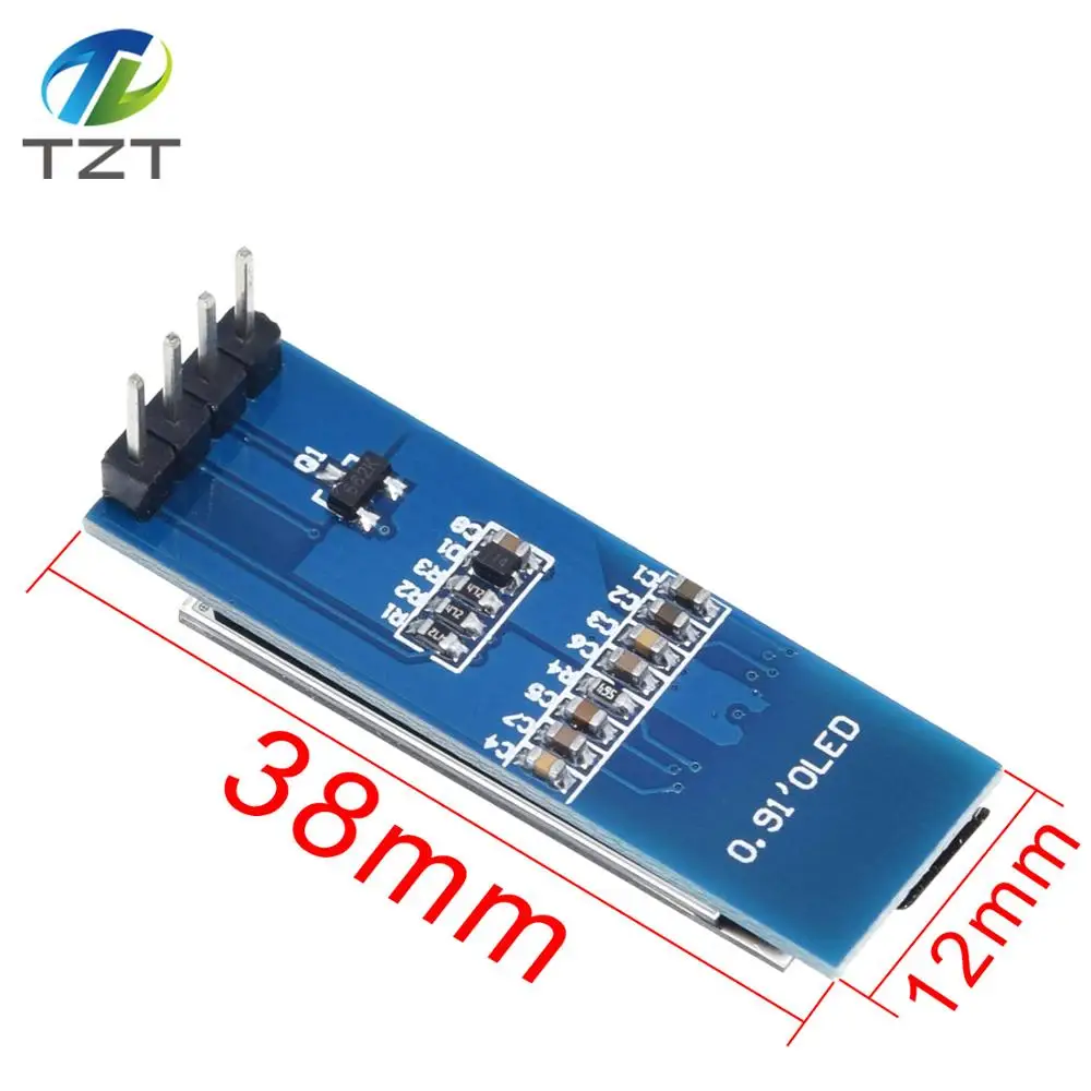 Модуль O LED 0 91 дюйма Белый/Синий светодиодный 128X32 Светодиодный ЖК дисплей модуль