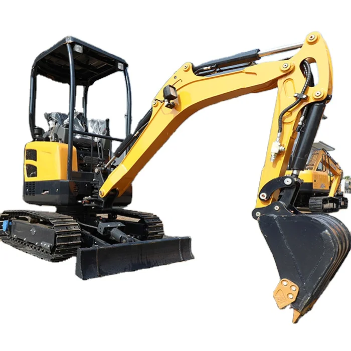 Трехцилиндровый боковой мини-экскаватор