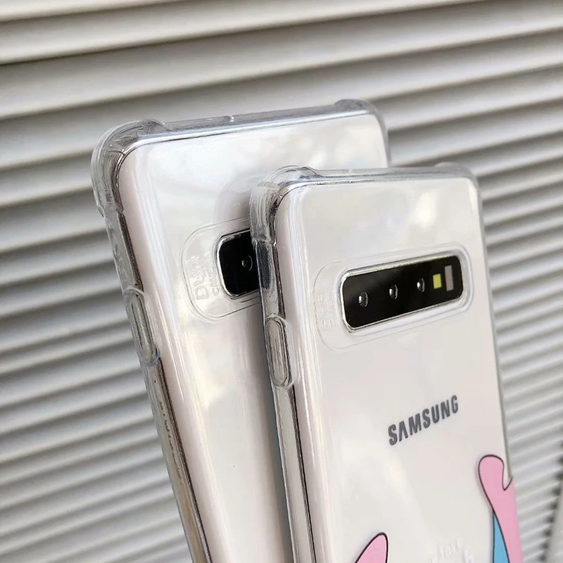 Противоударные Чехлы YHBBCASES с мультяшными животными для Samsung Galaxy S8 S9 S10 Plus Note 8 9 пары