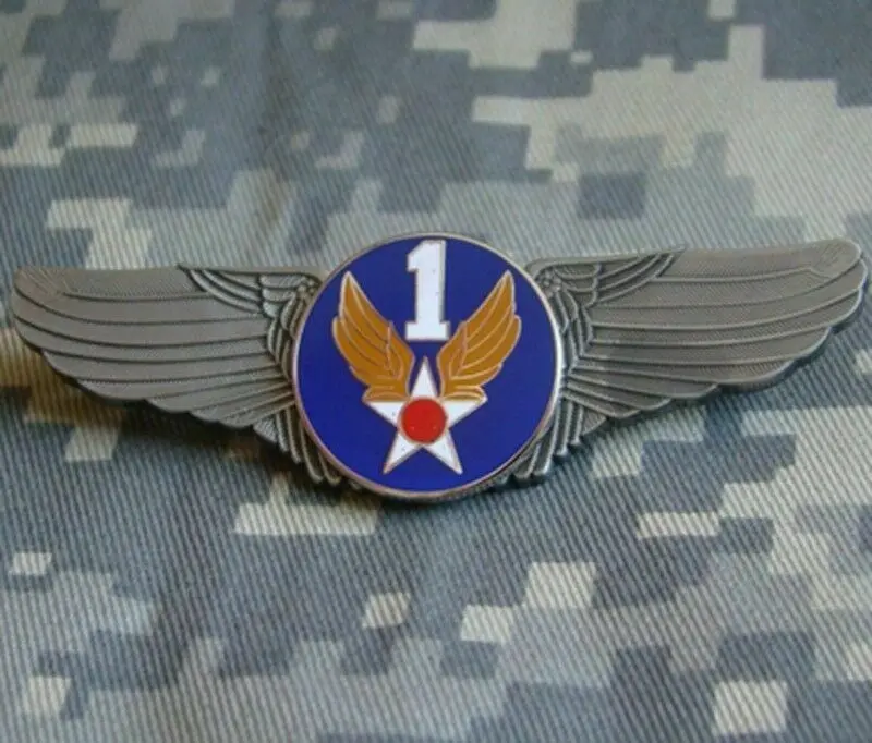 Армии США авиационный корпус 1st ВВС военный Pilot Wing знака Insignia металлический штырь