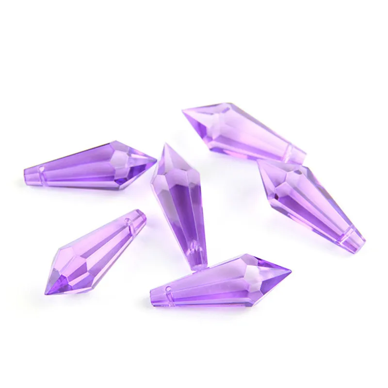 38 мм смешанные цвета Хрустальная сосулька падение люстра Висячие Части