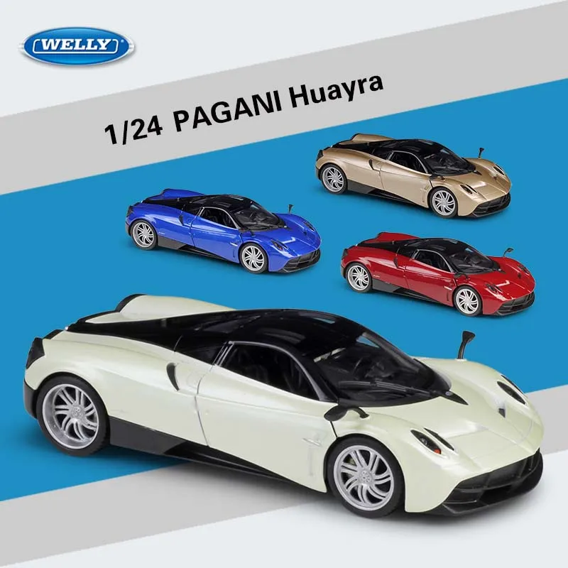 WELLY масштаб 1:24 металлический Литая классическая модель автомобиля Pagani Huayra