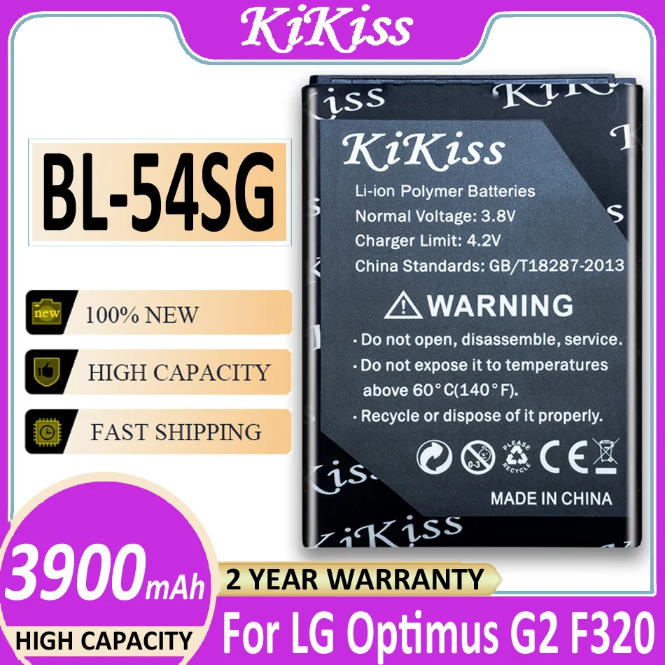 Оригинальная Аккумуляторная Батарея KiKiss Φ (BL-54SG) 3900mAh для LG G2 F320 F340L H522Y F260 D728 D729 H778