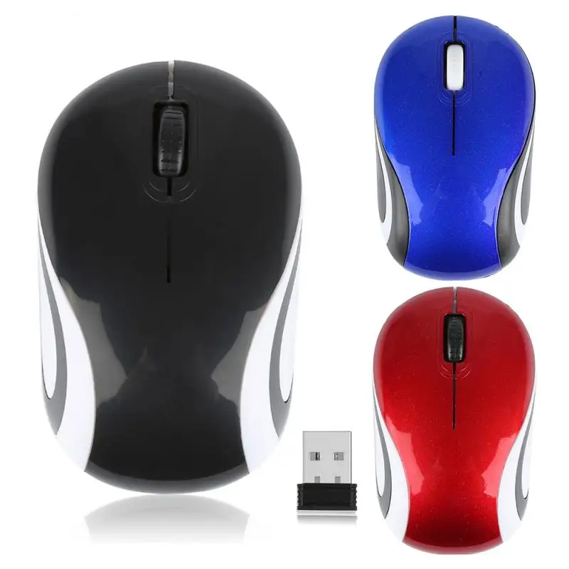 USB 2000DPI 2 4 ГГц Беспроводная мышь 0 приемник Мини Компьютерная игровая с 3 кнопками