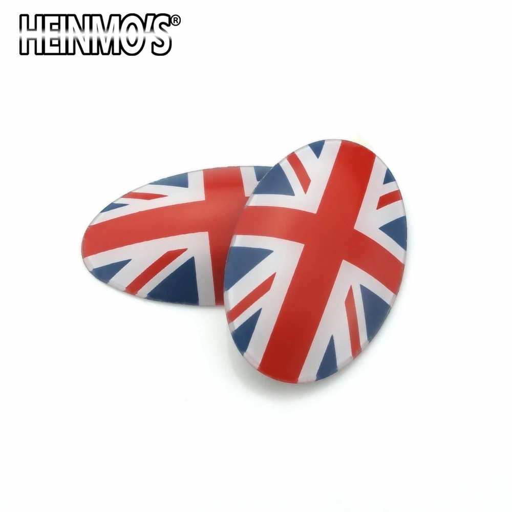 Red Jack 2 шт., автомобильные накладки для ручек переключения, наклейки для Mini Cooper F54 F55 F56 F60, земляк клабман, Хардтоп, хэтчбек, автомобильные аксессуары - Название цвета: Red Jack